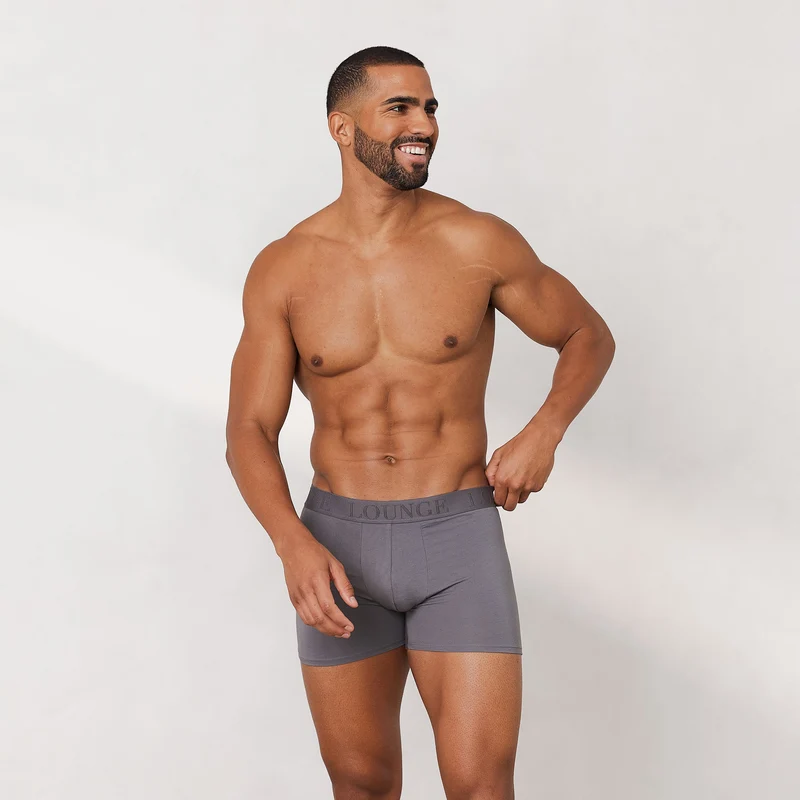 Luxe Herren-Boxer (3er Paket) - Dunkelgrau