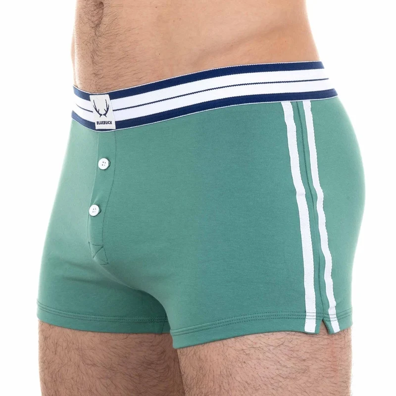 Grüne Unterhose aus Bio-Baumwolle von Bluebuck