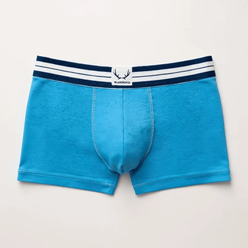 Blaue Boxershorts aus Bio-Baumwolle von Bluebuck