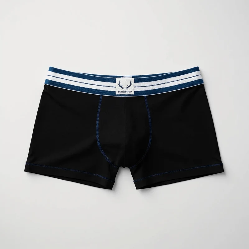 Boxer homme noir en coton bio