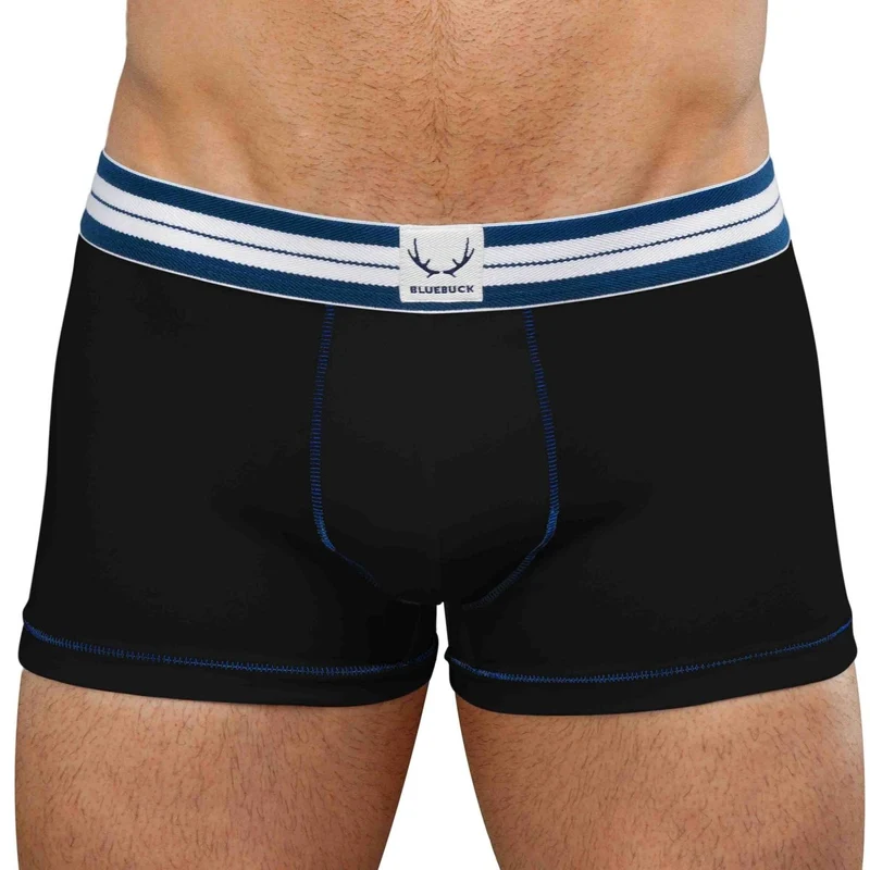 Boxer homme noir en coton bio