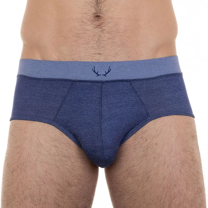 Dunkelblaue Unterhose aus Tencel von Bluebuck