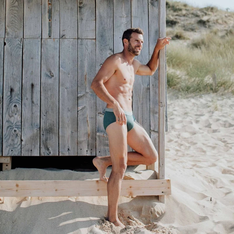 Dunkelblaue Unterhose aus Tencel von Bluebuck