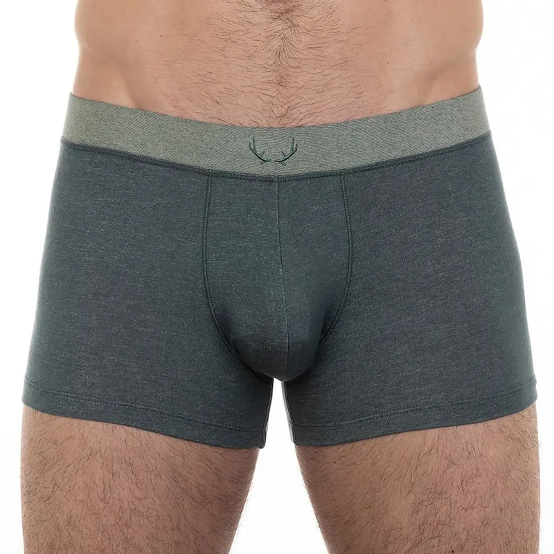 Dunkelgrüne Boxershorts aus Tencel von Bluebuck