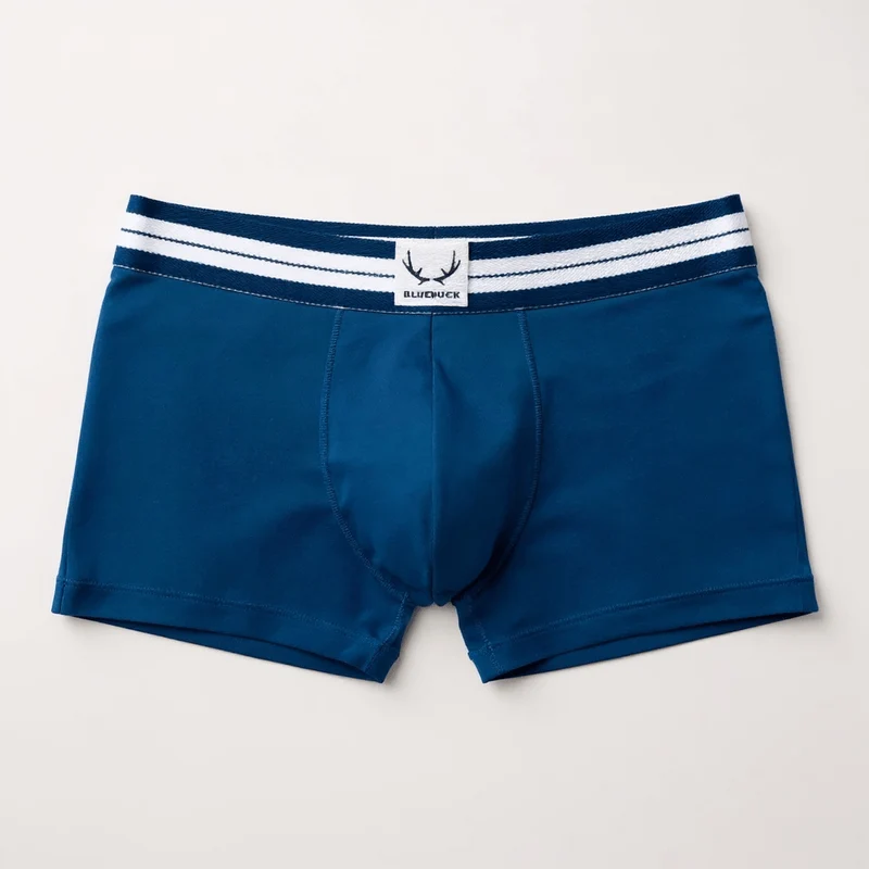 Boxer homme classique bleu marine en coton bio