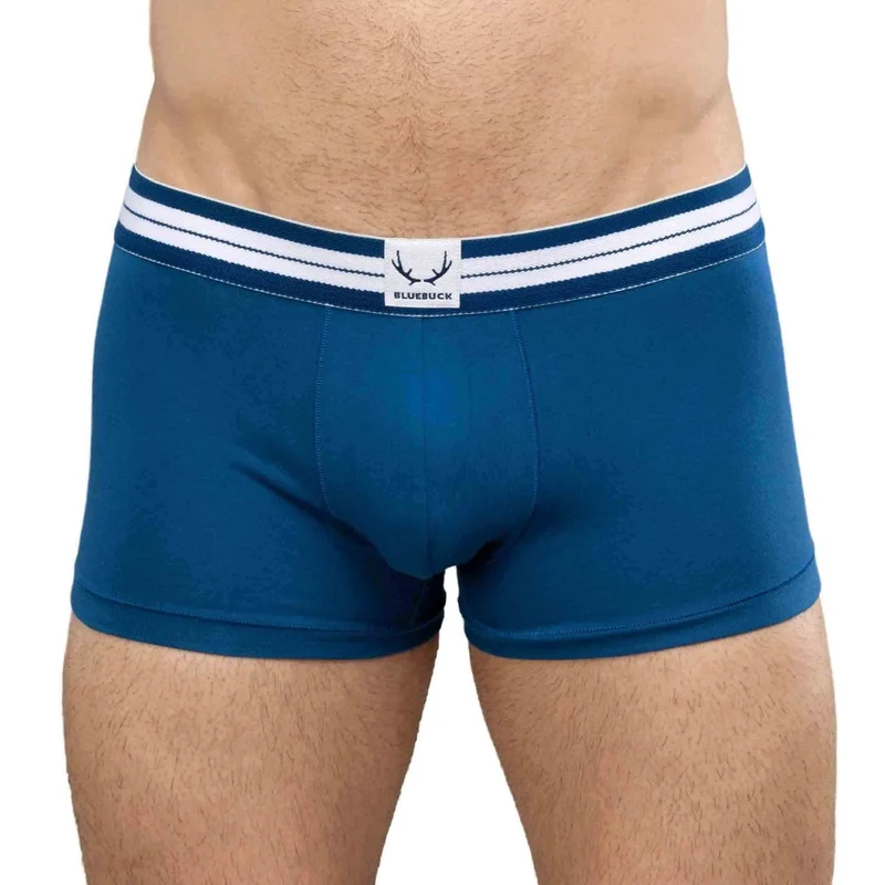 Boxer homme classique bleu marine en coton bio