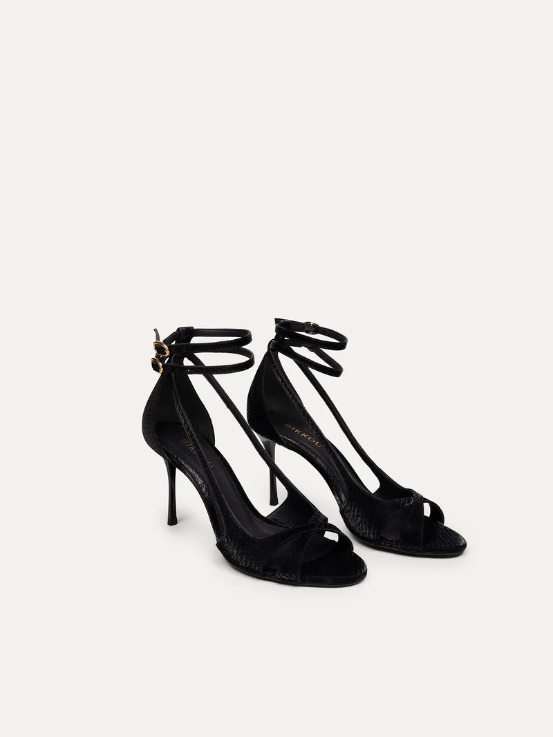 Schwarze High Heels 9 pm Drinks with friends aus recycletem Polyester von Bikkou