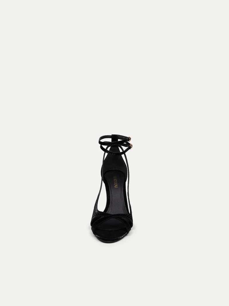Schwarze High Heels 9 pm Drinks with friends aus recycletem Polyester von Bikkou