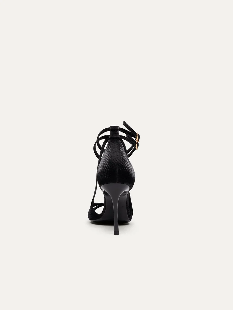 Schwarze High Heels 9 pm Drinks with friends aus recycletem Polyester von Bikkou