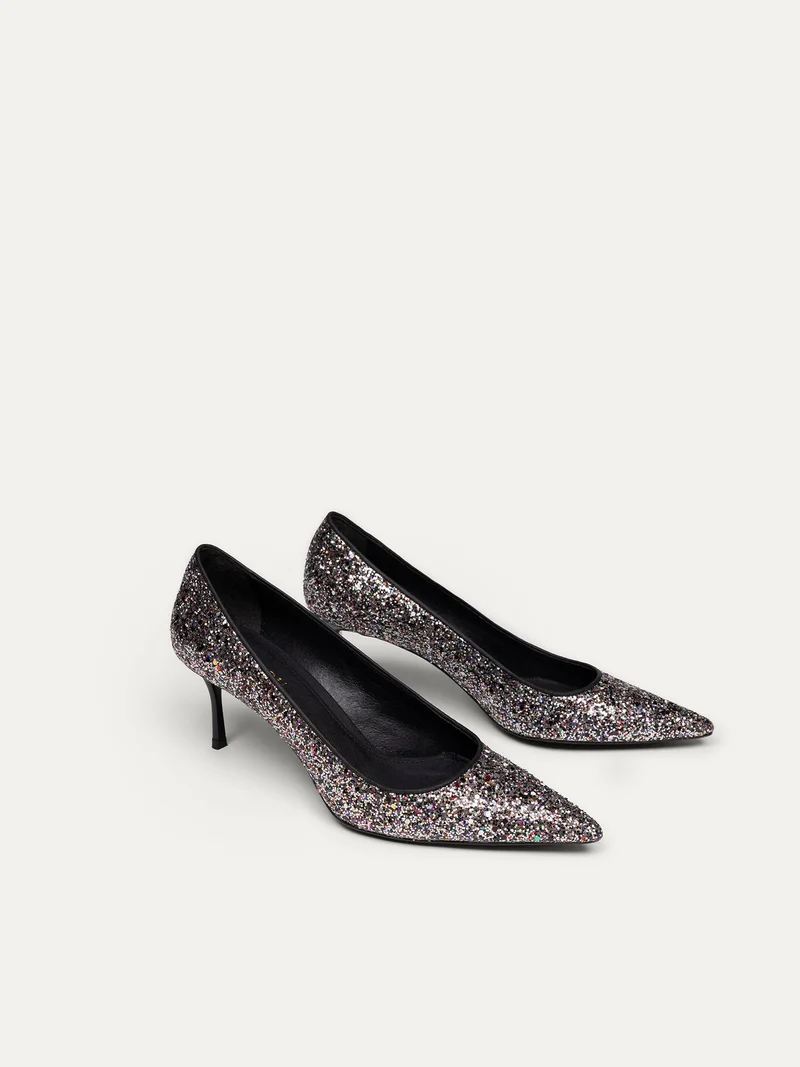 Glitzernde Pumps 10 am Monday at the office aus Baumwolle von Bikkou