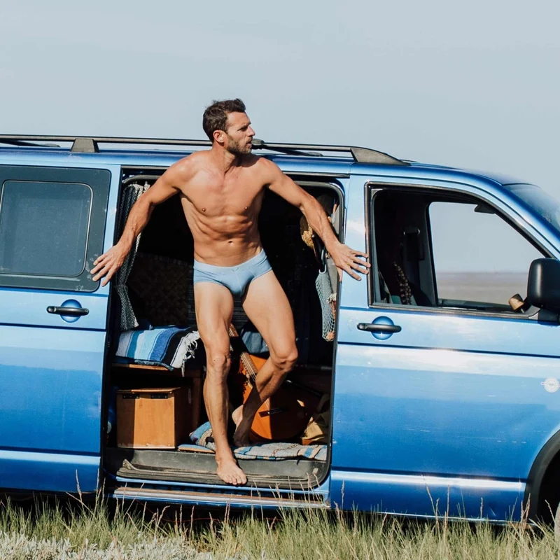 Blaue Unterhose aus Tencel von Bluebuck