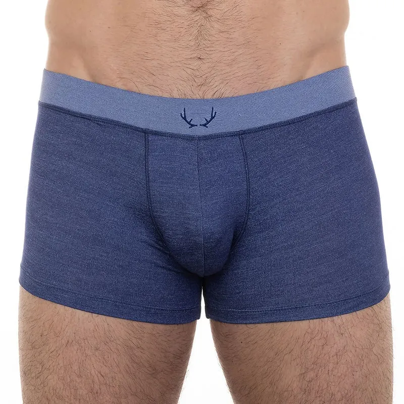 Dunkelblaue Boxershorts aus Tencel von Bluebuck