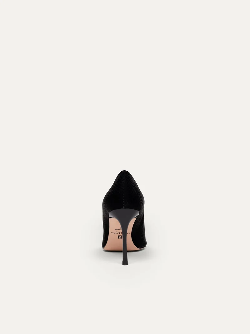 Schwarze Pumps 8 pm Romantic dinner aus recyceltem Polyester von Bikkou