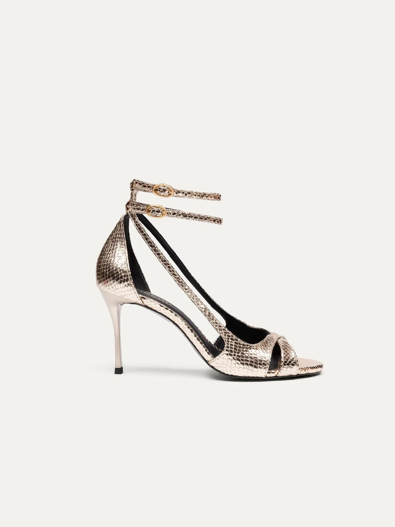 Goldige High Heels 9 pm Drinks with friends von Bikkou aus recycled plastic