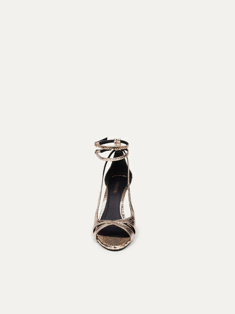 Goldige High Heels 9 pm Drinks with friends von Bikkou aus recycled plastic