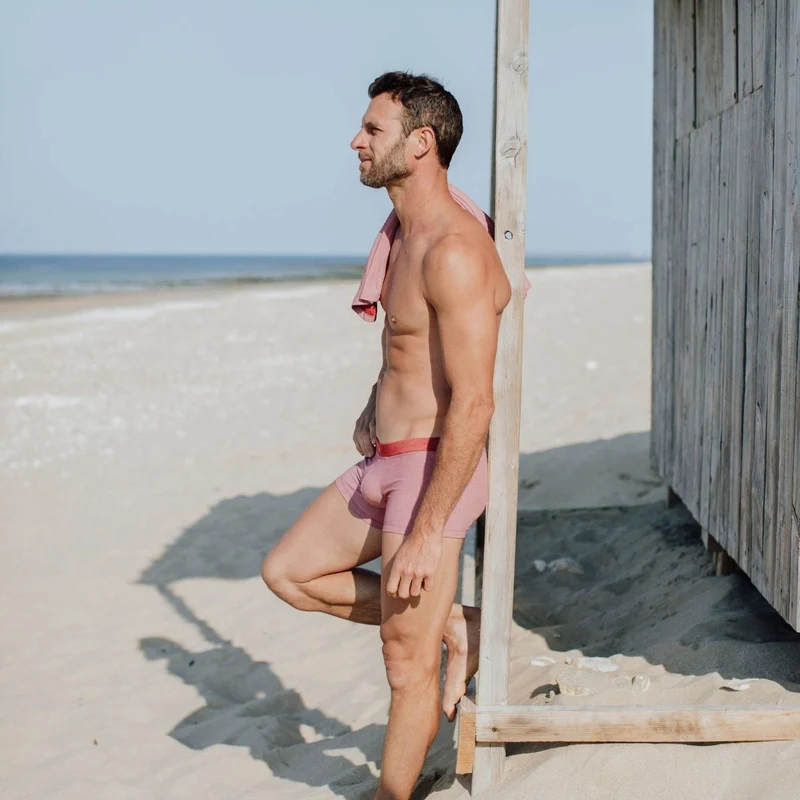 Rote Boxershorts aus Tencel von Bluebuck