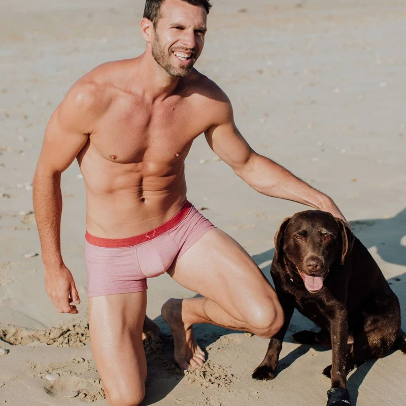 Rote Boxershorts aus Tencel von Bluebuck