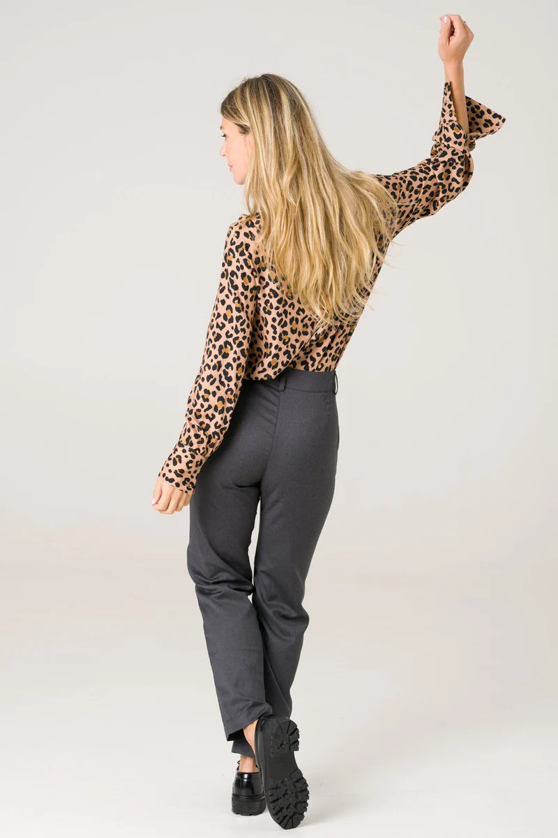 Graue Hose Gaura aus Wolle von Avani
