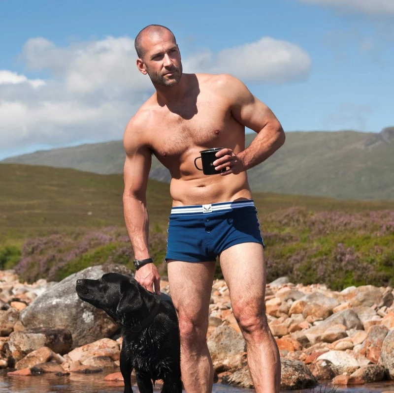 Hellblaue Unterhose aus Bio-Baumwolle von Bluebuck