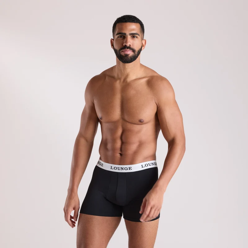 Everyday Herren-Boxer (3er Paket) - Schwarz Multi