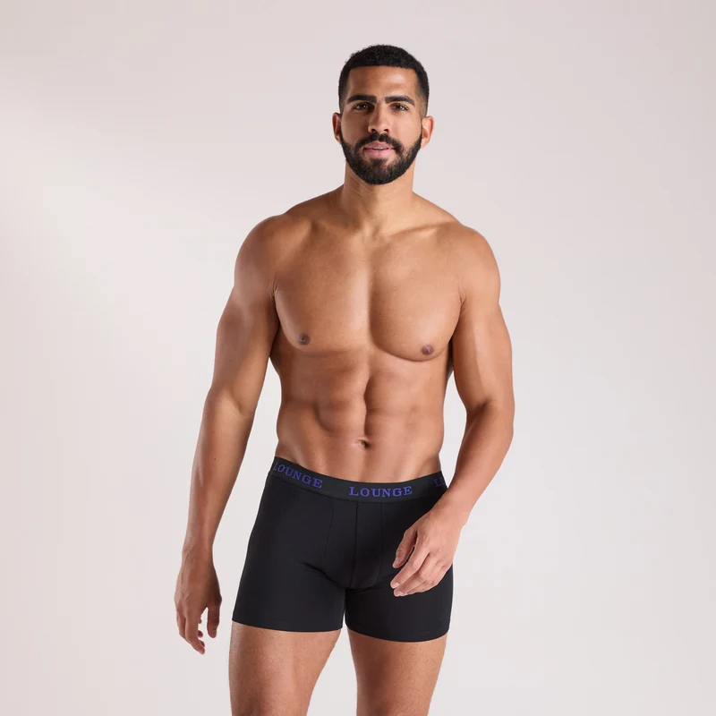 Everyday Herren-Boxer (3er Paket) - Ganz Schwarz