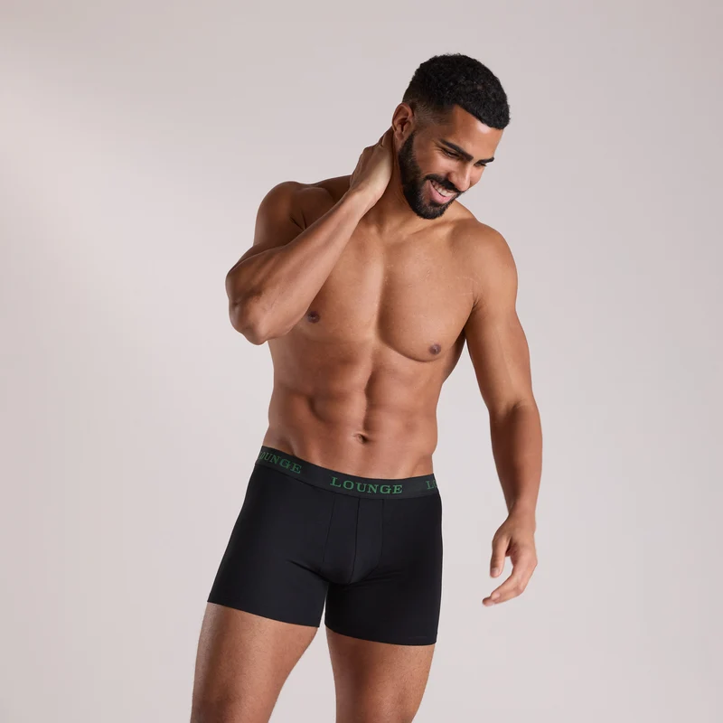 Everyday Herren-Boxer (3er Paket) - Ganz Schwarz
