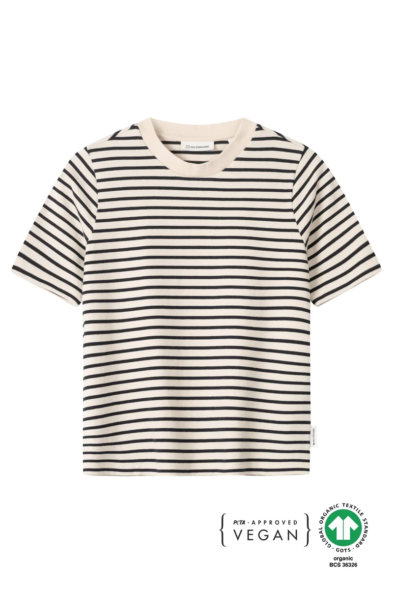Blau Gestreiftes T-Shirt Jonna aus Bio-Baumwolle von Salzwasser