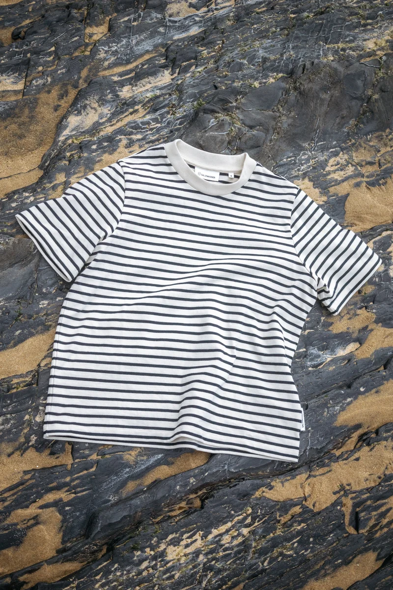 Blau Gestreiftes T-Shirt Jonna aus Bio-Baumwolle von Salzwasser