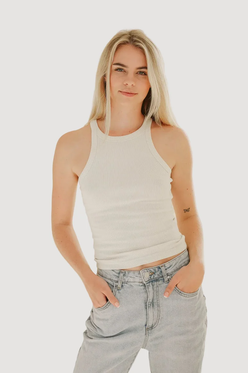 Weisses Top HANNA aus 100% Bio-Baumwolle von Pura Clothing