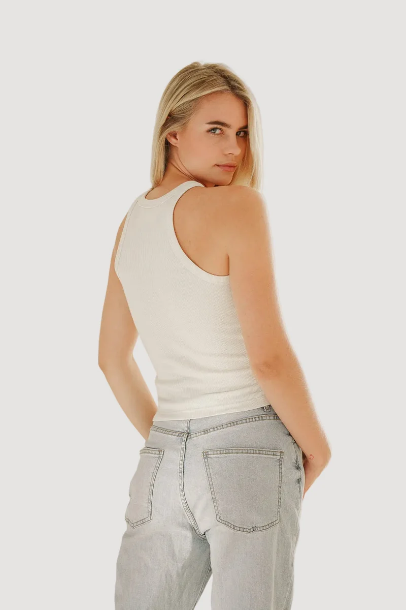 Weisses Top HANNA aus 100% Bio-Baumwolle von Pura Clothing