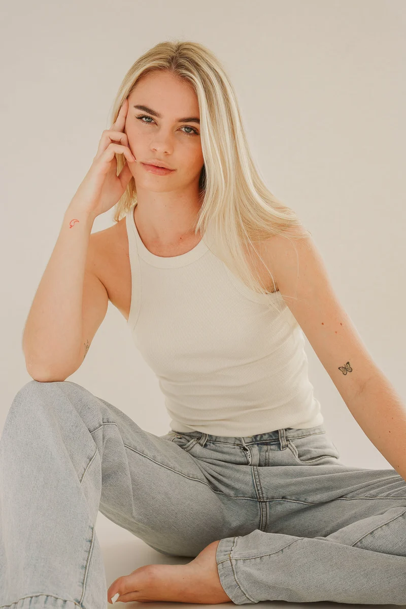Weisses Top HANNA aus 100% Bio-Baumwolle von Pura Clothing