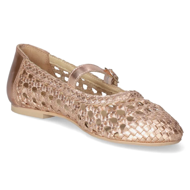 Spangenballerinas Gold