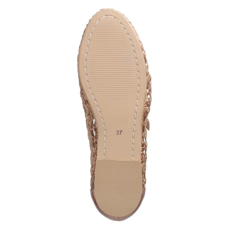 Spangenballerinas Gold