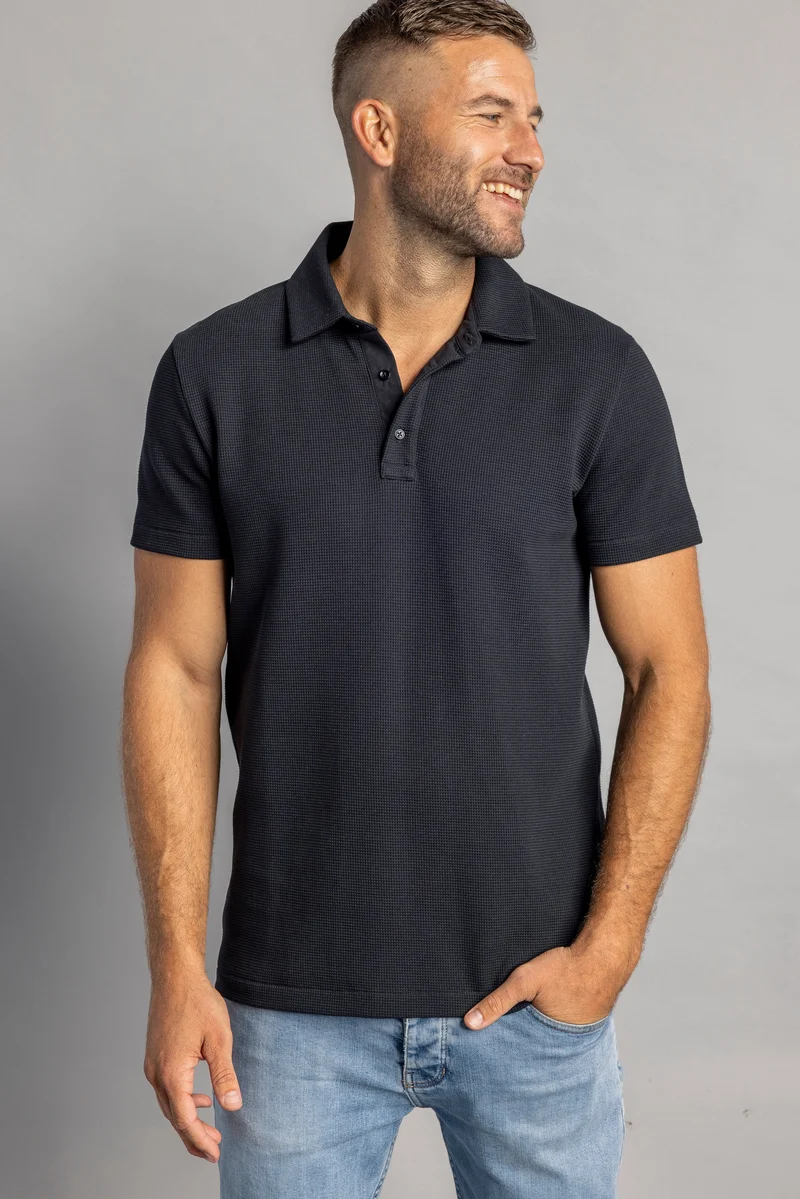 Waffle Piqué Poloshirt
