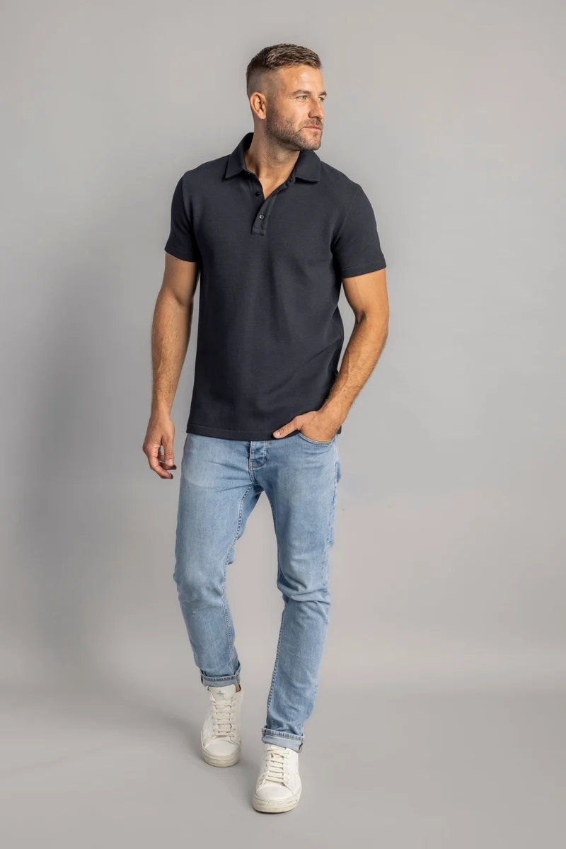 Waffle Piqué Poloshirt