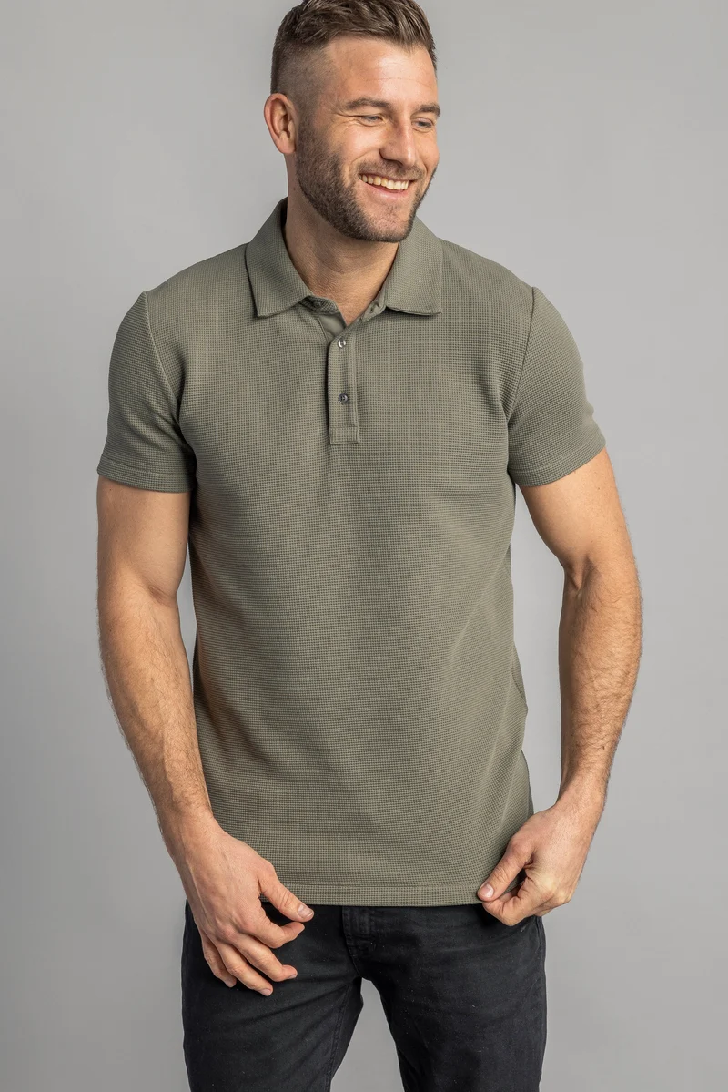 Waffle Piqué Poloshirt