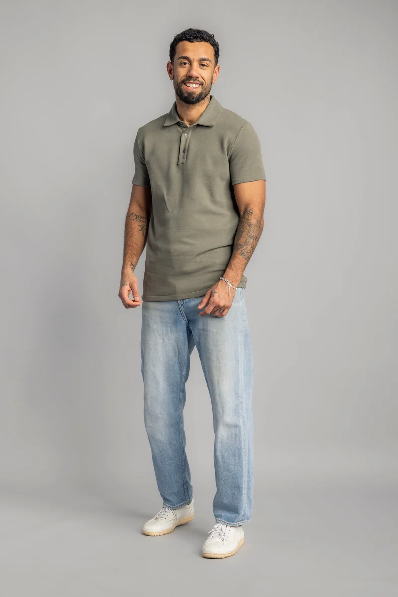 Waffle Piqué Poloshirt