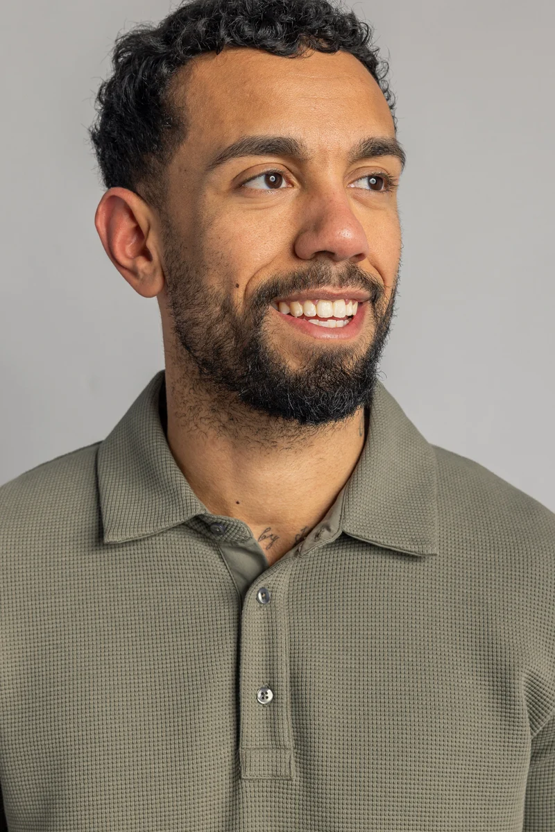 Waffle Piqué Poloshirt