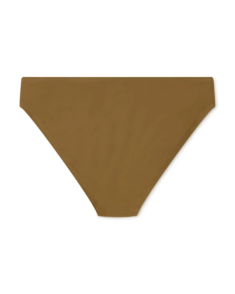 Braunes Bikini Unterteil aus recyceltem Polyamid von Matona