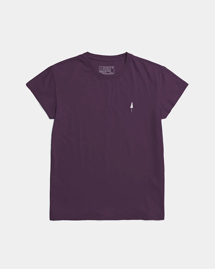 Violettes T-Shirt Tree aus 100% Bio-Baumwolle von Nikin