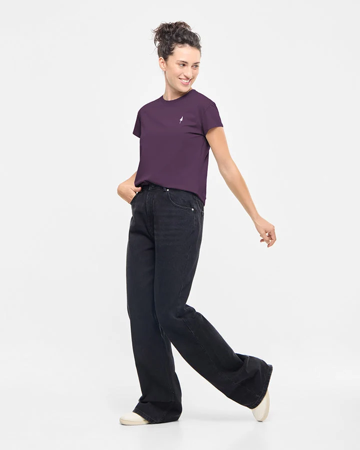 Violettes T-Shirt Tree aus 100% Bio-Baumwolle von Nikin