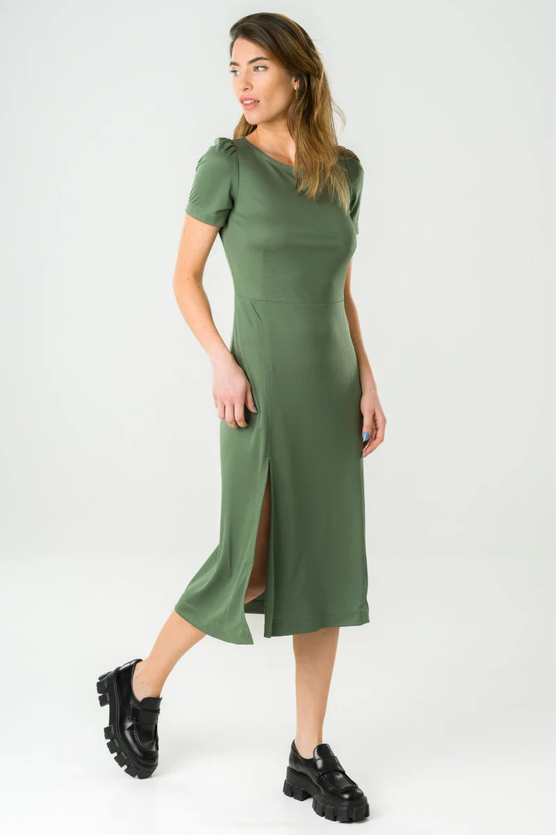 Grünes Kleid Victoria aus 100% Tencel von Avani
