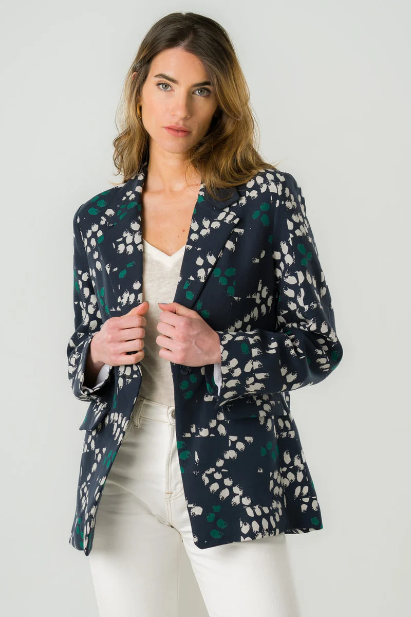 Bunter Blazer Stevia aus 100% Tencel von Avani