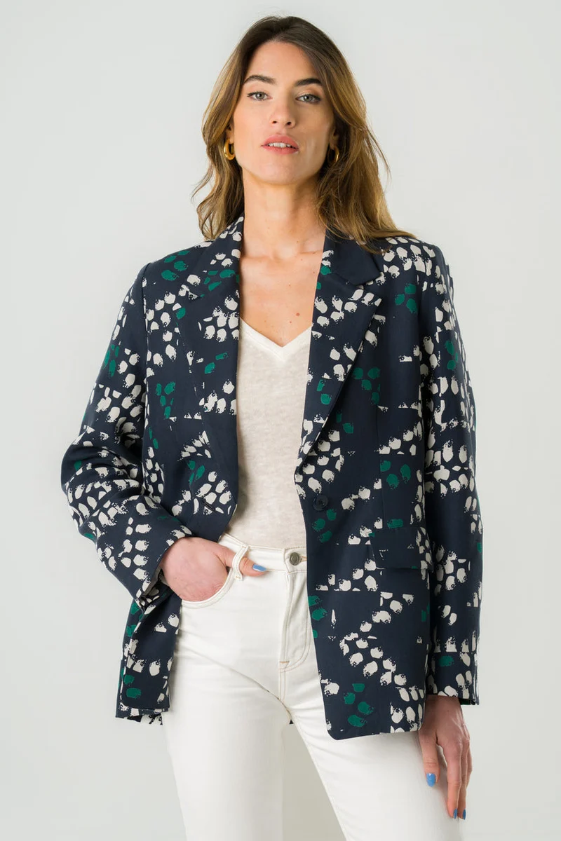 Bunter Blazer Stevia aus 100% Tencel von Avani