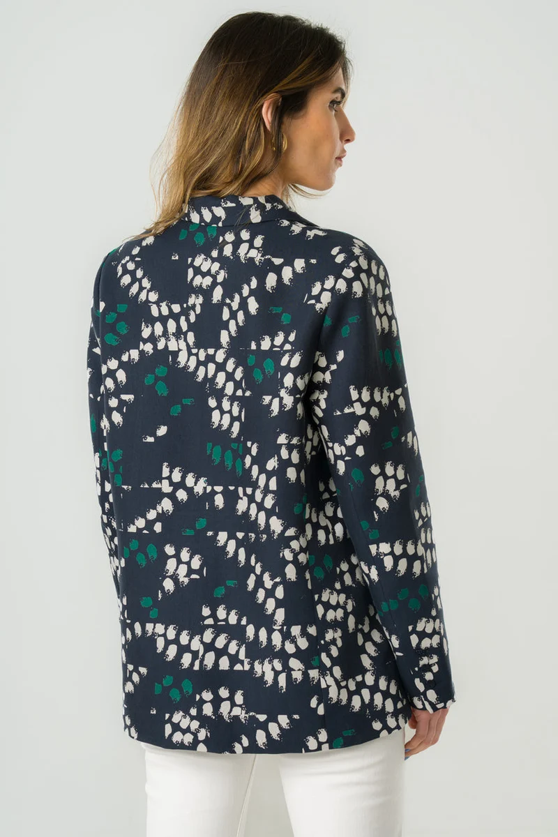Bunter Blazer Stevia aus 100% Tencel von Avani
