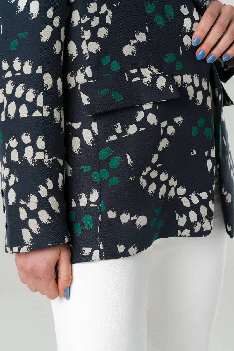 Bunter Blazer Stevia aus 100% Tencel von Avani