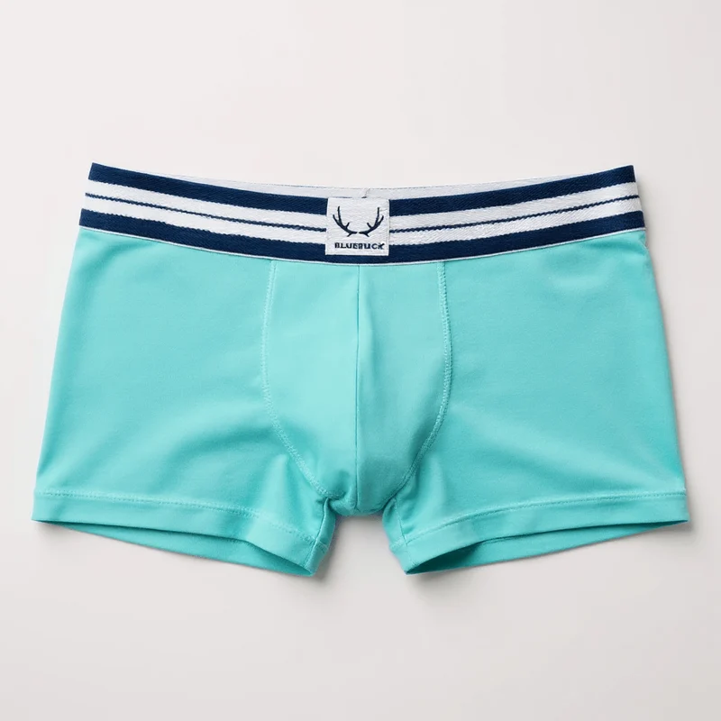 Türkise Boxershorts aus Biobaumwolle von Bluebuck