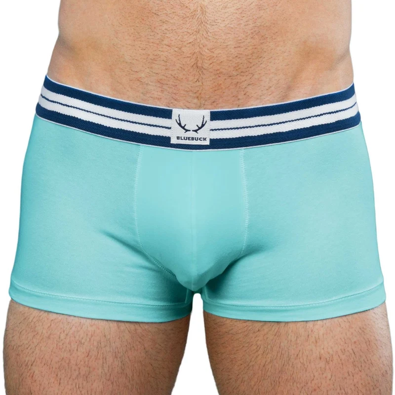 Türkise Boxershorts aus Biobaumwolle von Bluebuck