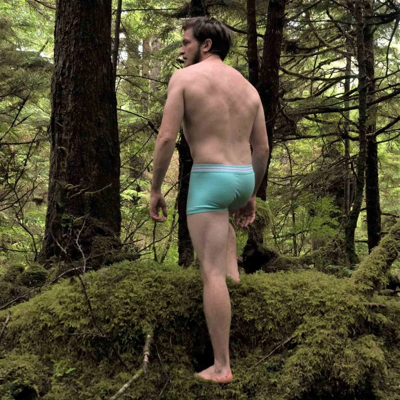 Türkise Boxershorts aus Biobaumwolle von Bluebuck