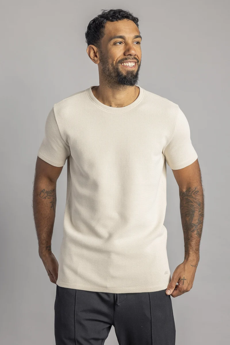 Waffle Piqué T-Shirt aus Bio Baumwolle von Dirts